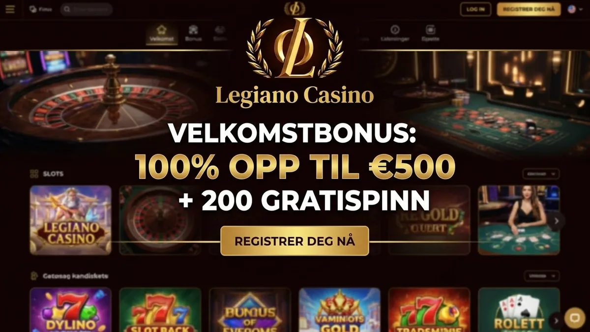 Registrer deg med bonus